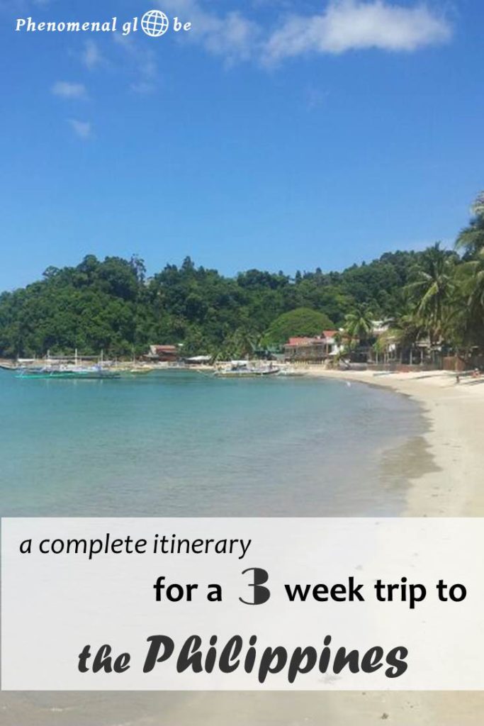 Detailed 3 week travel itinerary for the Philippines. Everything you need to know about getting from A to B on Luzon, Palawan and Bohol. #Philippines #itinerary #Luzon #ElNido #Bohol