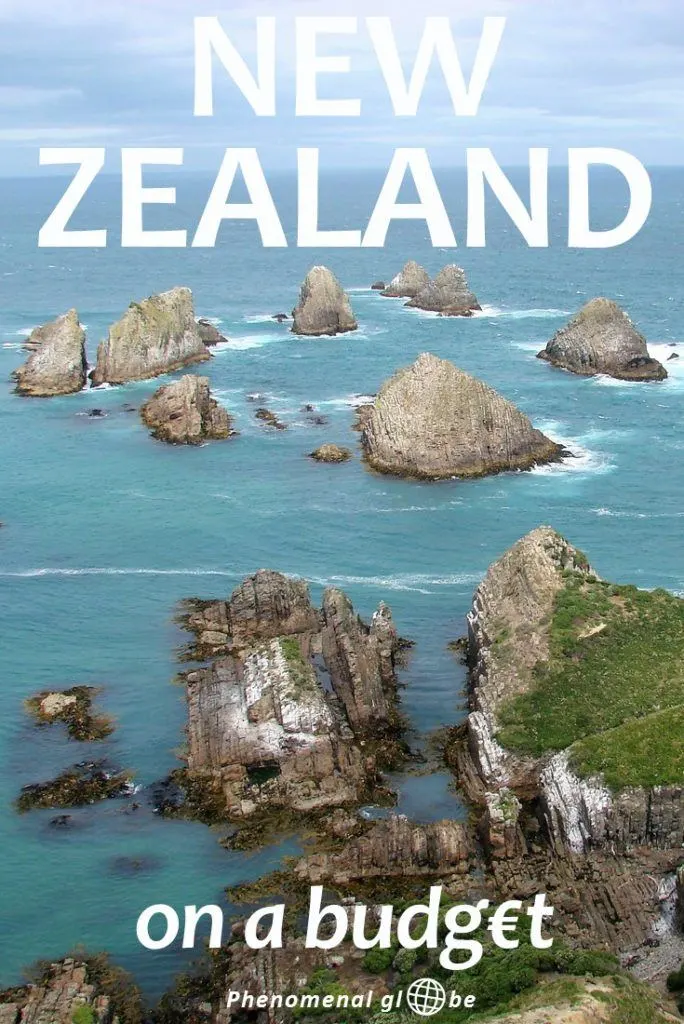 How to travel New Zealand on a tight budget! Detailed budget breakdown of the average daily travel costs in New Zealand and tips to save money. For 160NZD/€101/$114 a day (as a couple) you can rent a campervan & explore the stunning scenery of New Zealand. #NewZealand #NZ #RoadTrip