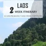 Planning a trip to Laos? This 2-week itinerary for Luang Prabang, Vang Vieng and Vientiane will help you plan an unforgettable trip! Including the best things to do in Laos, information how to get from A to B and downloadable pfd with map. #Laos #LuangPrabang #SEAsia