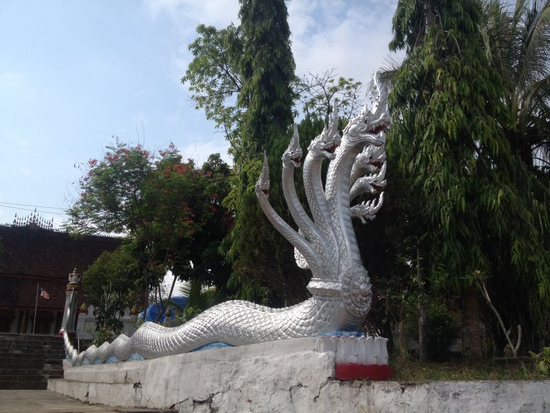 Naga statue Luang Prabang Laos