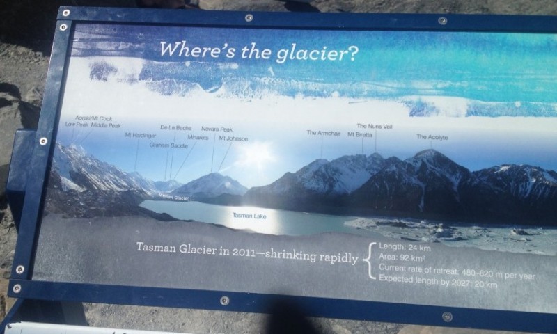 Where is the Tasman Glacier New Zealand