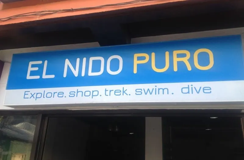 El Nido Puro Divers shop front