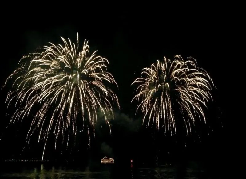 Fireworks Lake Toya Toyako Hokkaido Japan