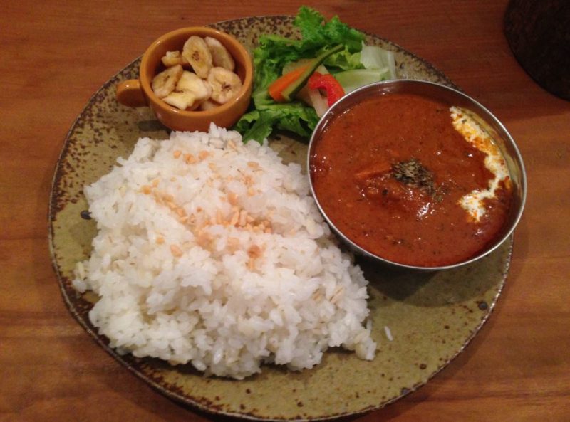 Where to eat in Koyasan - Thai curry at Koyasan Guesthouse