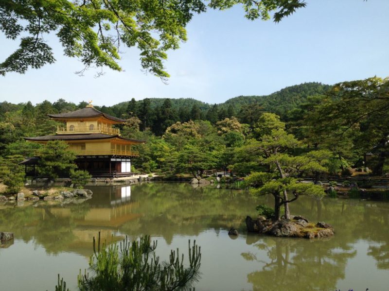 Kinkakuji temple, also known at the Golden Pavilion, is one of the best things to see in Kyoto