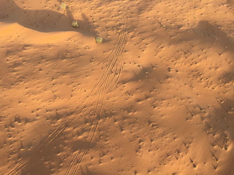 Dubai hot air balloon flight desert