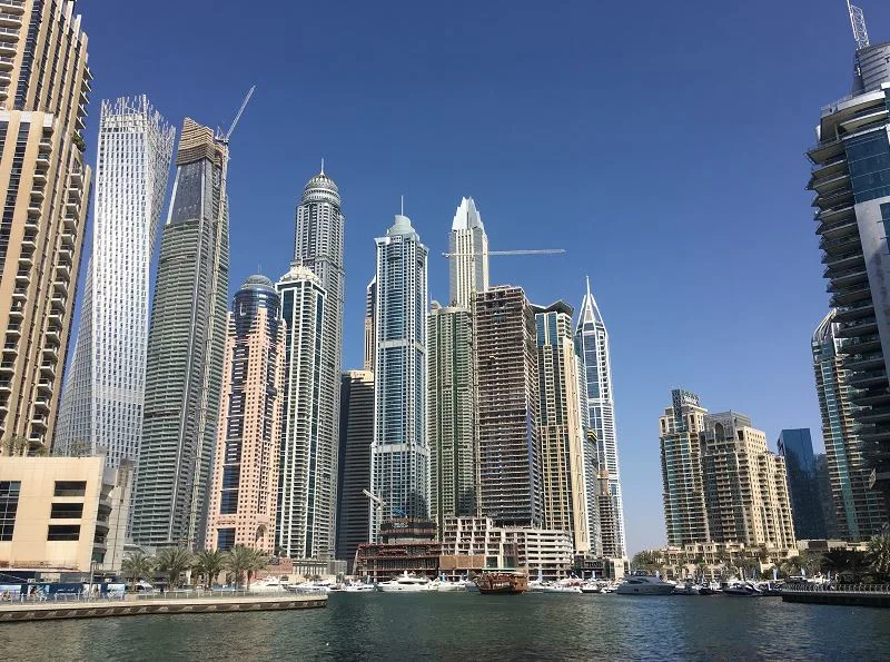 Skyscrapers Dubai Marina - best itinerary for Dubai