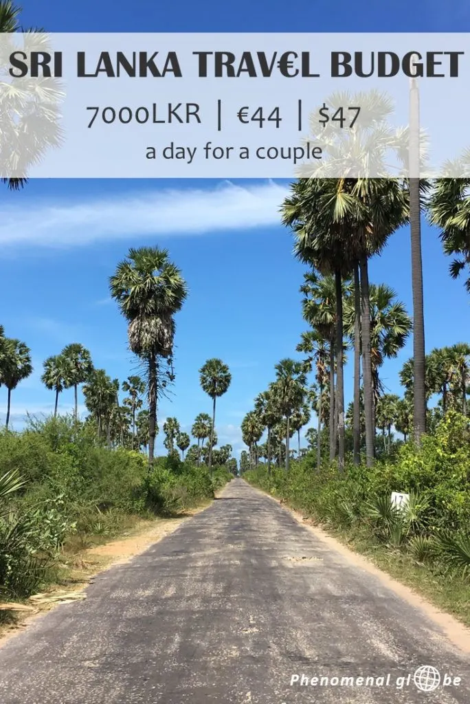 Travel Sri Lanka on a budget! Our Sri Lanka daily budget was €44 per day for us as a couple (€22 per person). Check out the post and infographic for more details (info about accommodation, transport, food, activities, visa and more). #SriLanka #BudgetTravel #Ceylon
