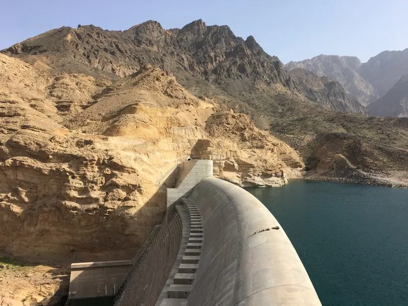 Wadi Dayqah dam largest dam in Oman landmark