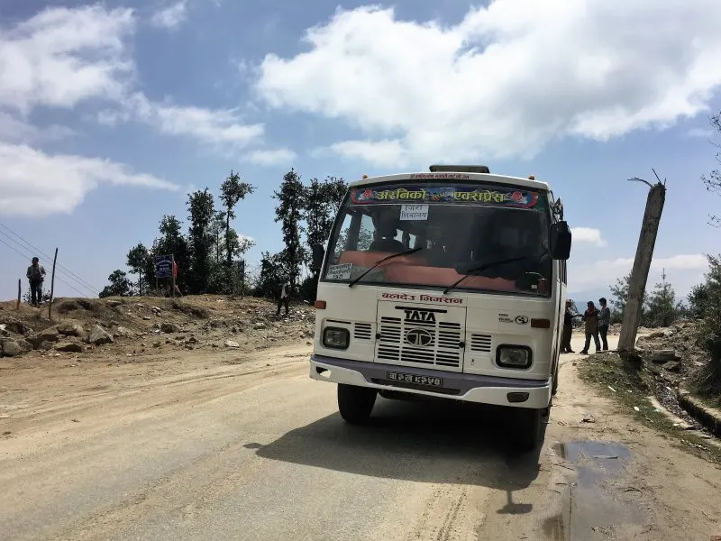Bus from Kathmandu to Jiri how long does it take 8 hours