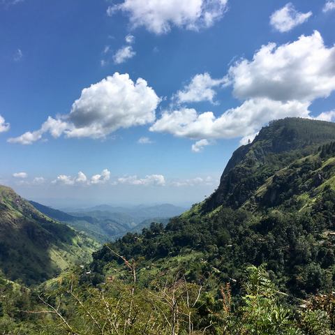 View while hiking Ella Rock Sri Lanka