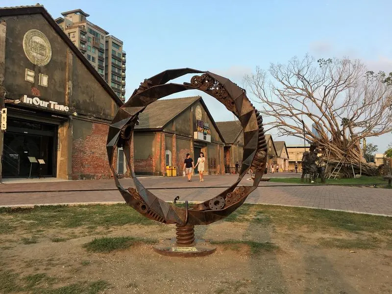 The Pier-2 Art Center is one of the attractions in Kaohsiung 
