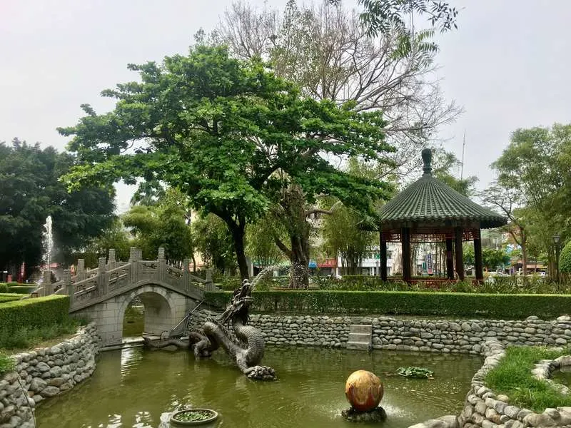 Peaceful Koxinga Shrine in Tainan