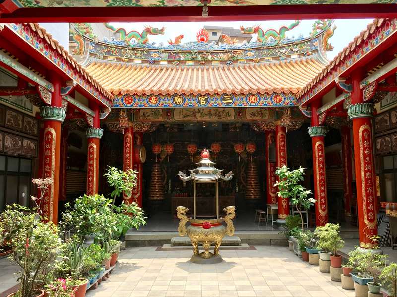 Colorful MaZu temple Tainan