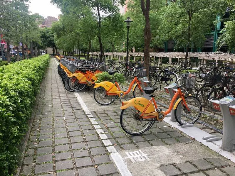 Youbike public bicycle rental in Taipei 