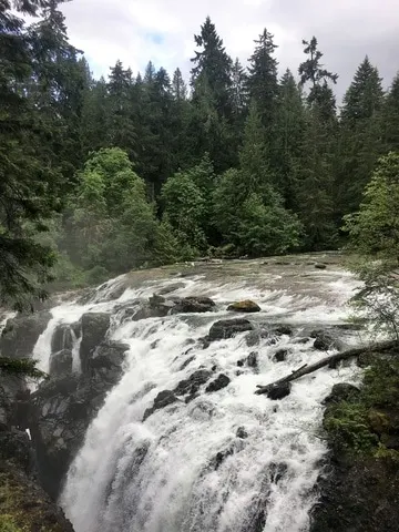 The impressive Englishman River Falls on Vancouver Island