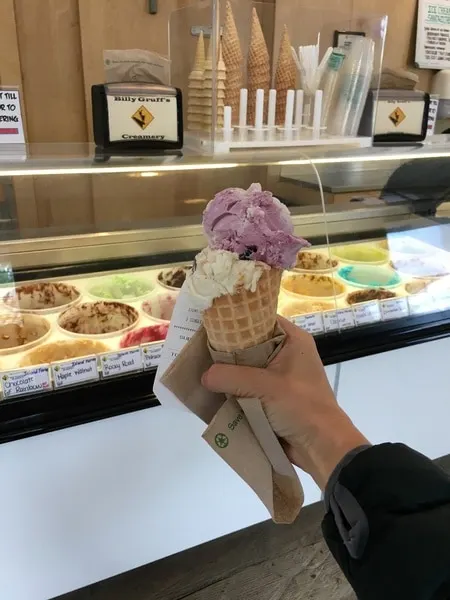 The Billy Gruff Creamery sells the best ice cream on Vancouver island