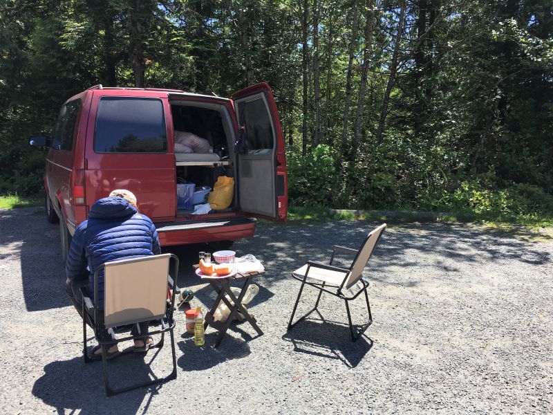 Camping with a van in Canada