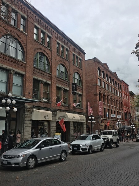 Old buildings in Gastown - the best neighborhoods to explore in Vancouver