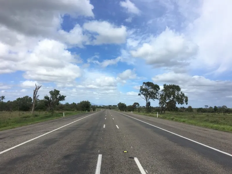 Empty road on Australia's East Coast