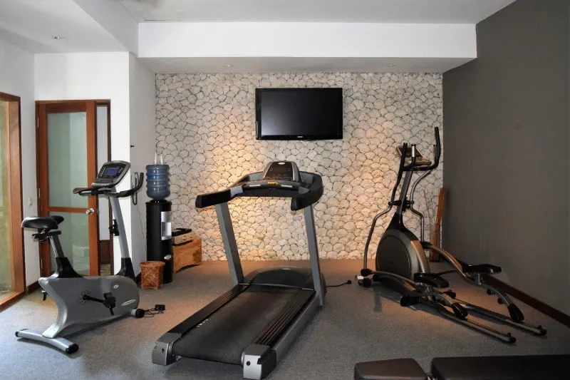 Private 24-7 gym to stay in shape at the Jamahal resort - luxury hotel on Bali