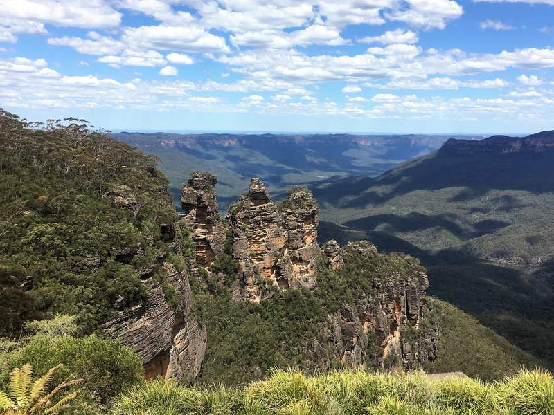 The Blue Mountains Australia - Echo point and the Three Sisters