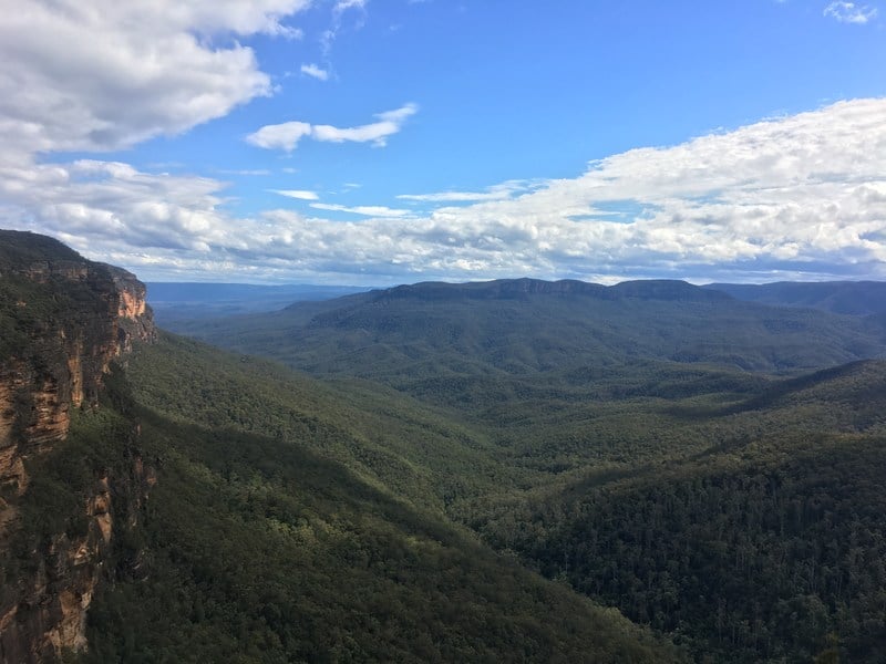 The Blue Mountains - view from Jamisons Lookout