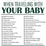 Baby packing list - printable