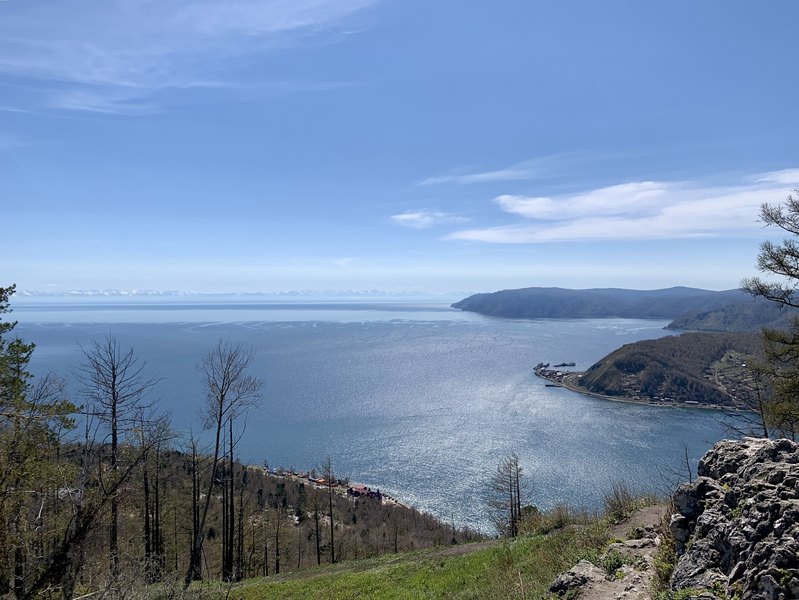 Chersky stone Listvyanka view over Lake Baikal