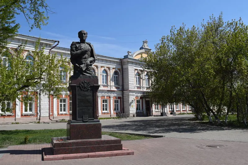 Statue in Irkutsk