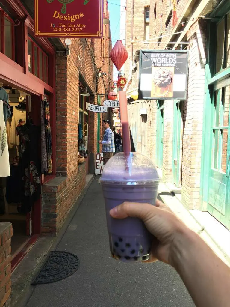 Bubble tea in Chinatown Victoria