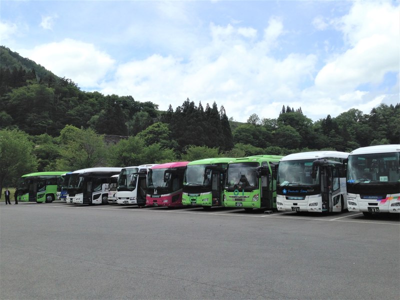 Bus Shirakawago Japanese Alps