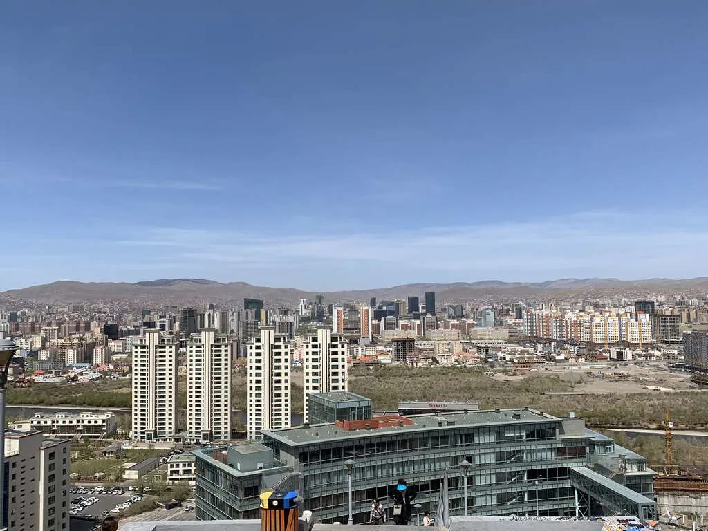 Ulaanbaatar skyline from Zaisan Memorial