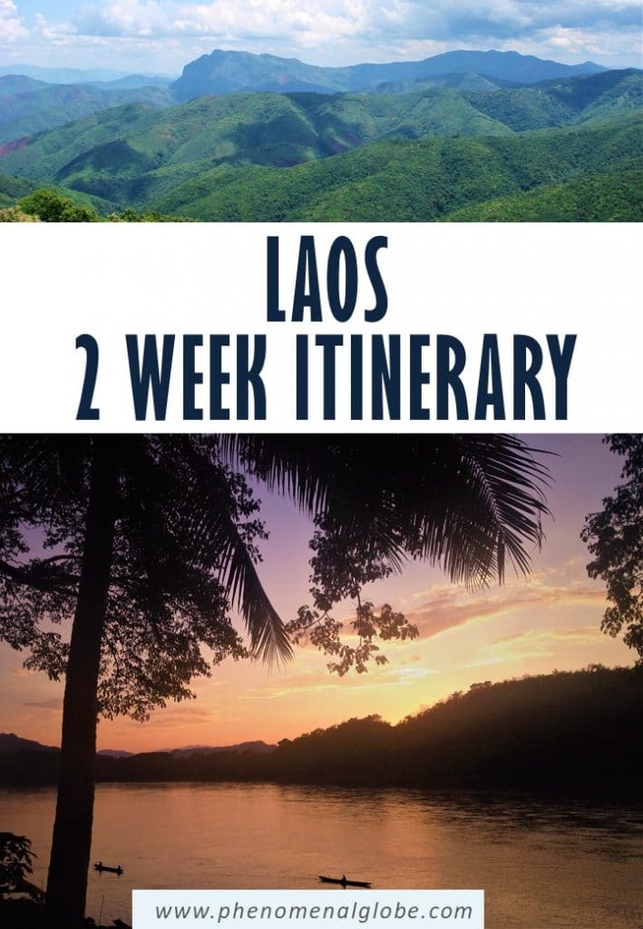 Planning a trip to Laos? This 2-week itinerary for Luang Prabang, Vang Vieng and Vientiane will help you plan an unforgettable trip! Including the best things to do in Laos, information how to get from A to B and a travel map. #Laos #LuangPrabang #VangVieng #Vientiane #SEAsia