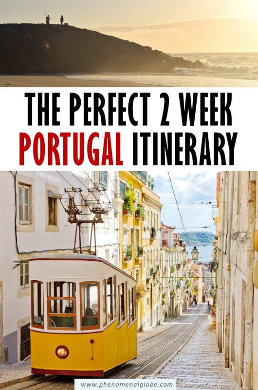 This Portugal road trip itinerary will help you plan the perfect 2 weeks in Portugal! Including the best places to visit, travel tips and more. #Portugal #Lisbon #Porto