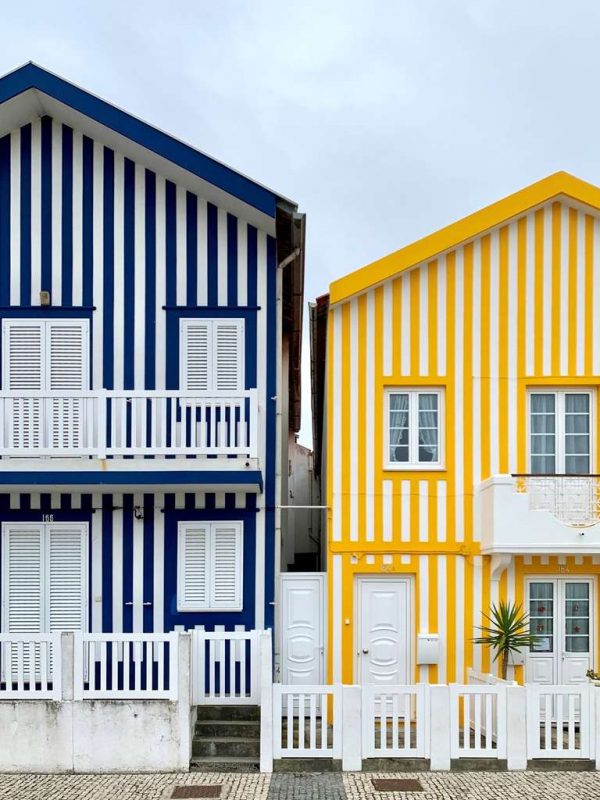 Costa Nova striped houses Portugal