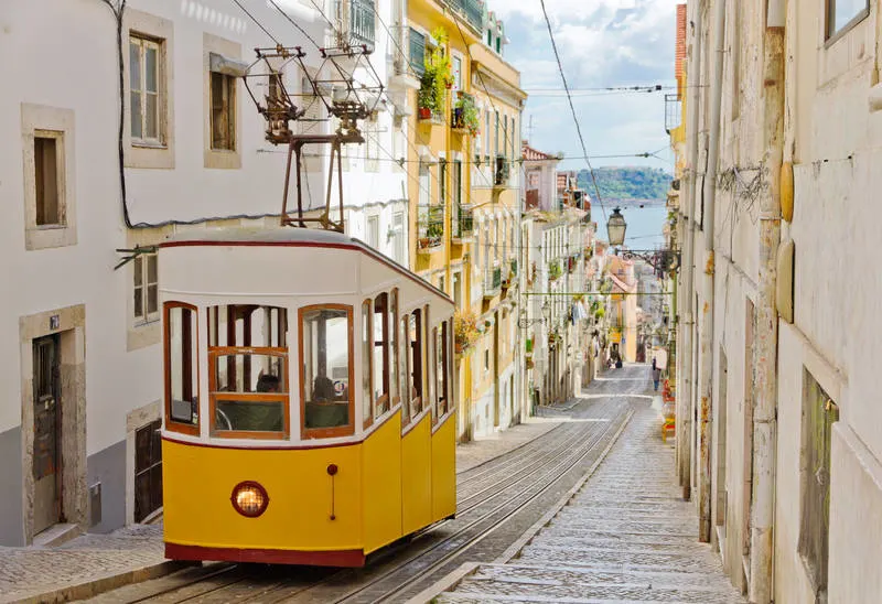 Lisbon funicular Portugal